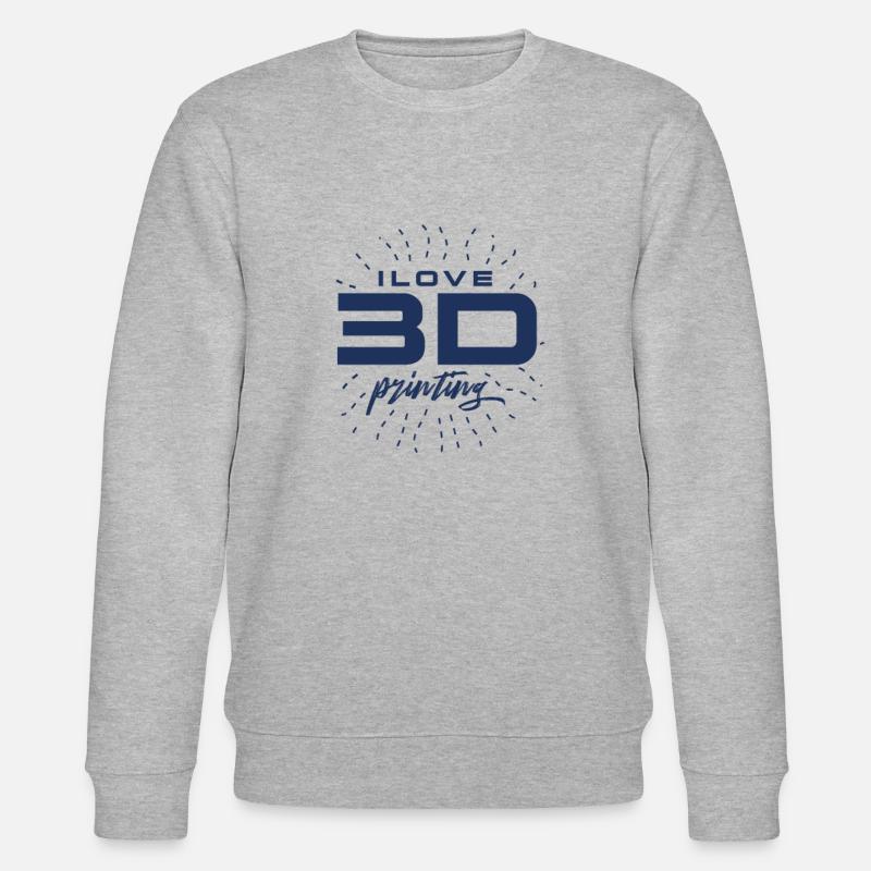 Imprimeur 3D Impression 3D - Sweat bio CHANGER Stanley/Stella Unisexe - gris chiné