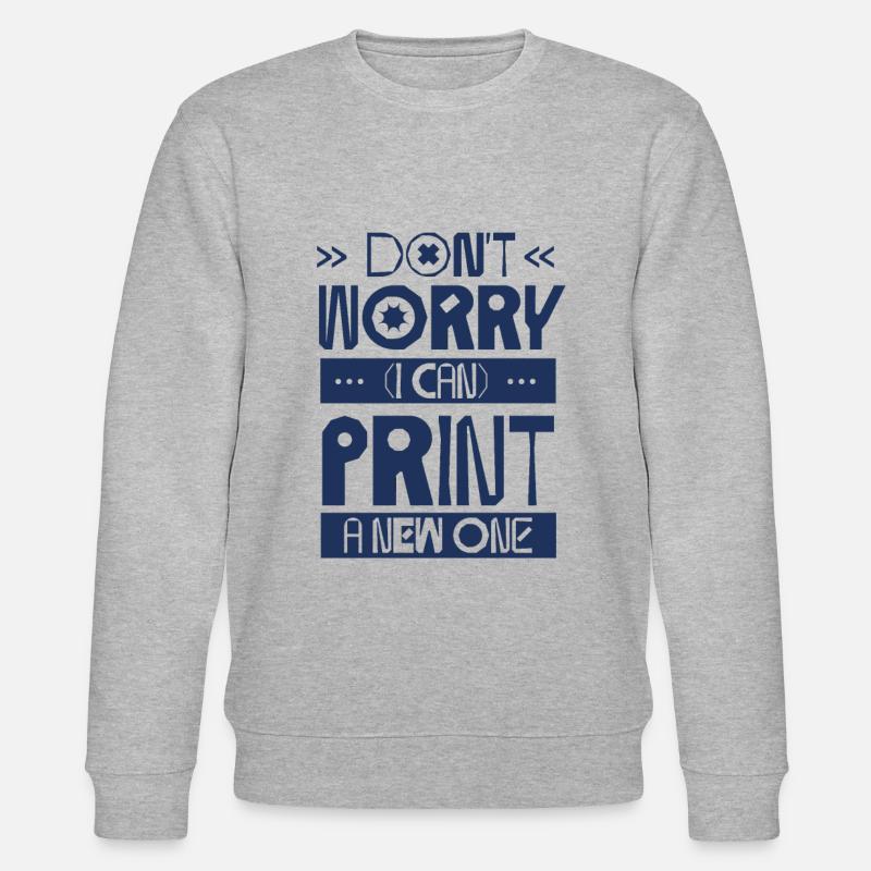 Imprimeur 3D Impression 3D - Sweat bio CHANGER Stanley/Stella Unisexe - gris chiné