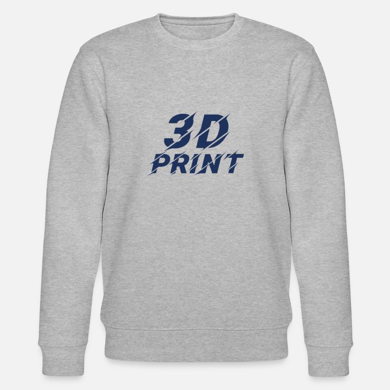 Imprimeur 3D Impression 3D - Sweat bio CHANGER Stanley/Stella Unisexe - gris chiné