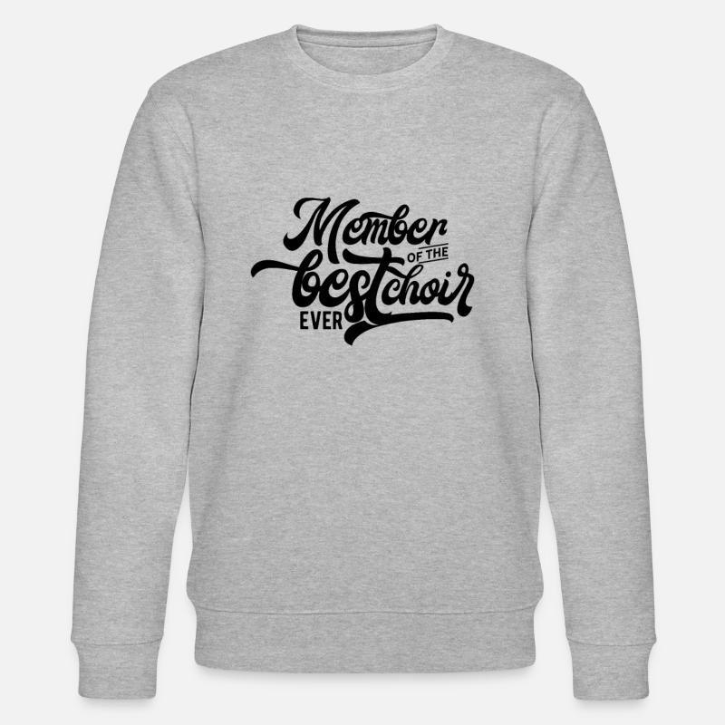 Sängerin Chor Sänger - Stanley/Stella Unisex Bio-Sweatshirt CHANGER - Grau meliert