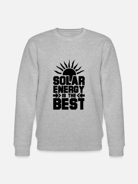 Climate Solar Solar Energy Solar Energy Green electricity - Stanley/Stella CHANGER Unisex Organic Sweatshirt - heather grey