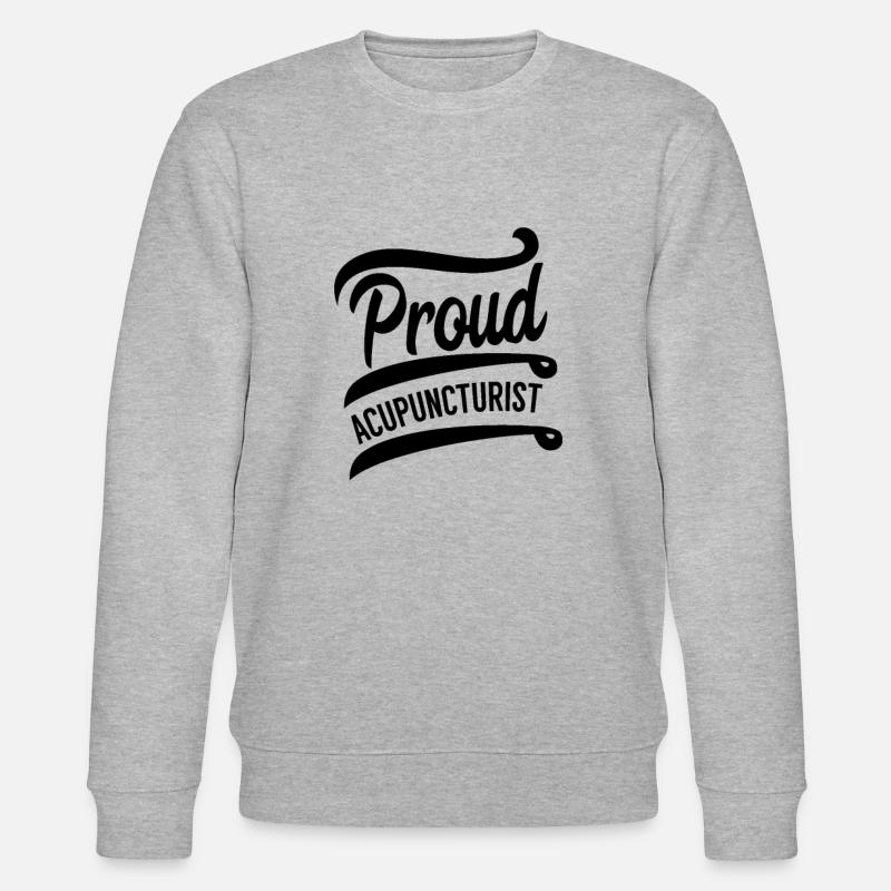 Needlepoint acupuncture practitioner acupuncture needle - Stanley/Stella CHANGER Unisex Organic Sweatshirt - heather grey