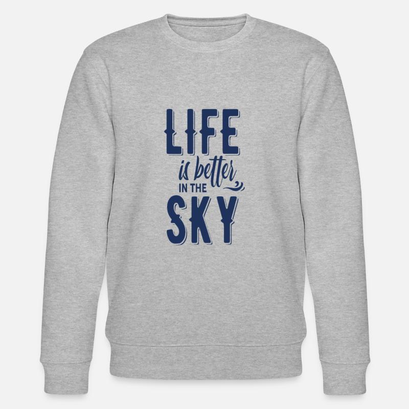Fallschirm - Stanley/Stella Unisex Bio-Sweatshirt CHANGER  - Grau meliert