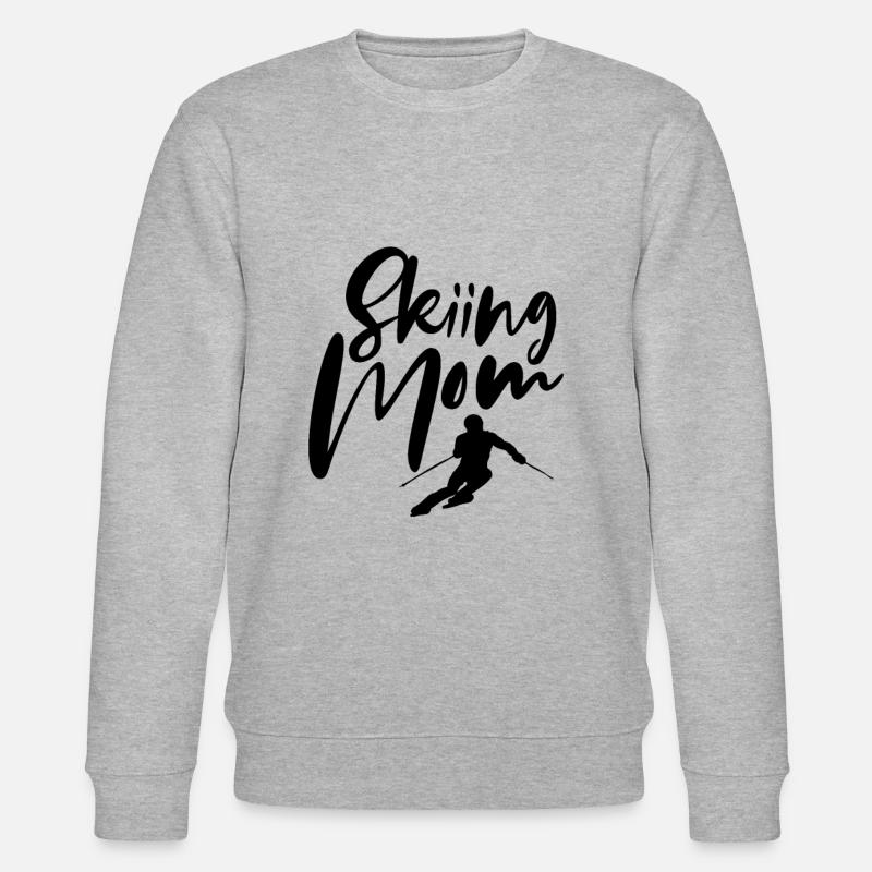 Ski Mama - Stanley/Stella Unisex Bio-Sweatshirt CHANGER  - Grau meliert