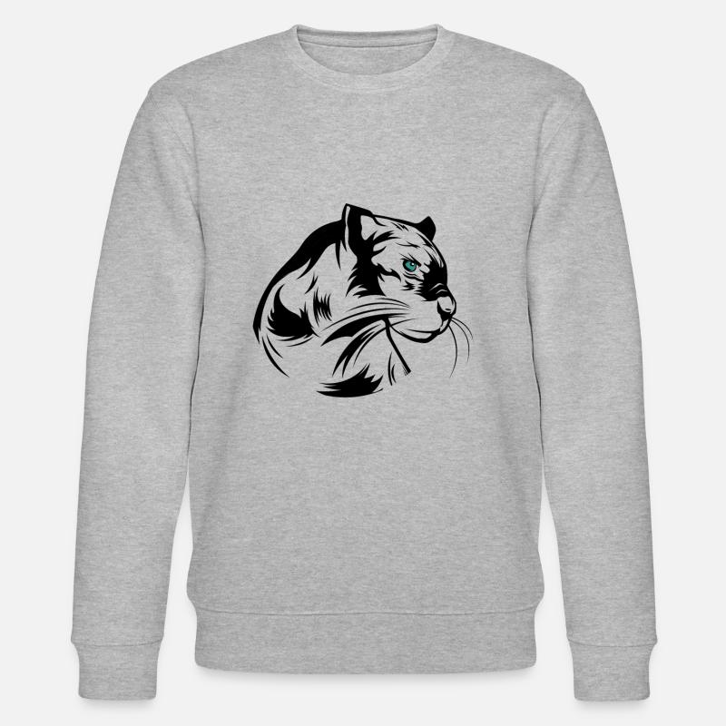 Panther predator - Stanley/Stella CHANGER Unisex Organic Sweatshirt - heather grey