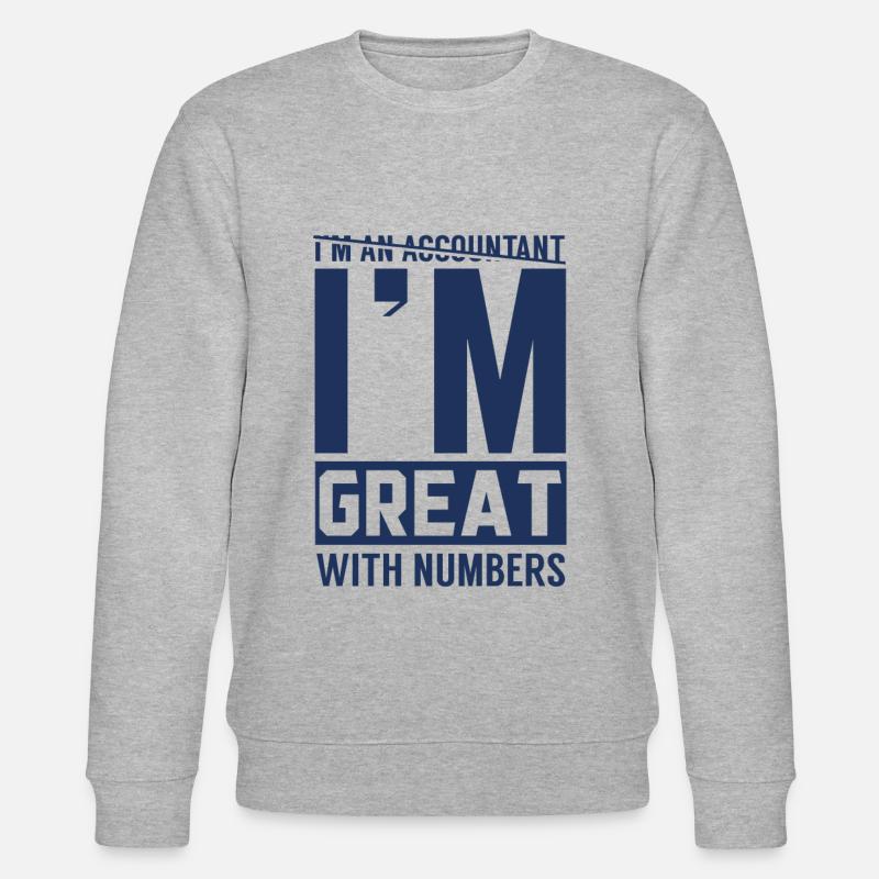 Bookkeeping accountant accounting training team - Stanley/Stella CHANGER Unisex Organic Sweatshirt - heather grey