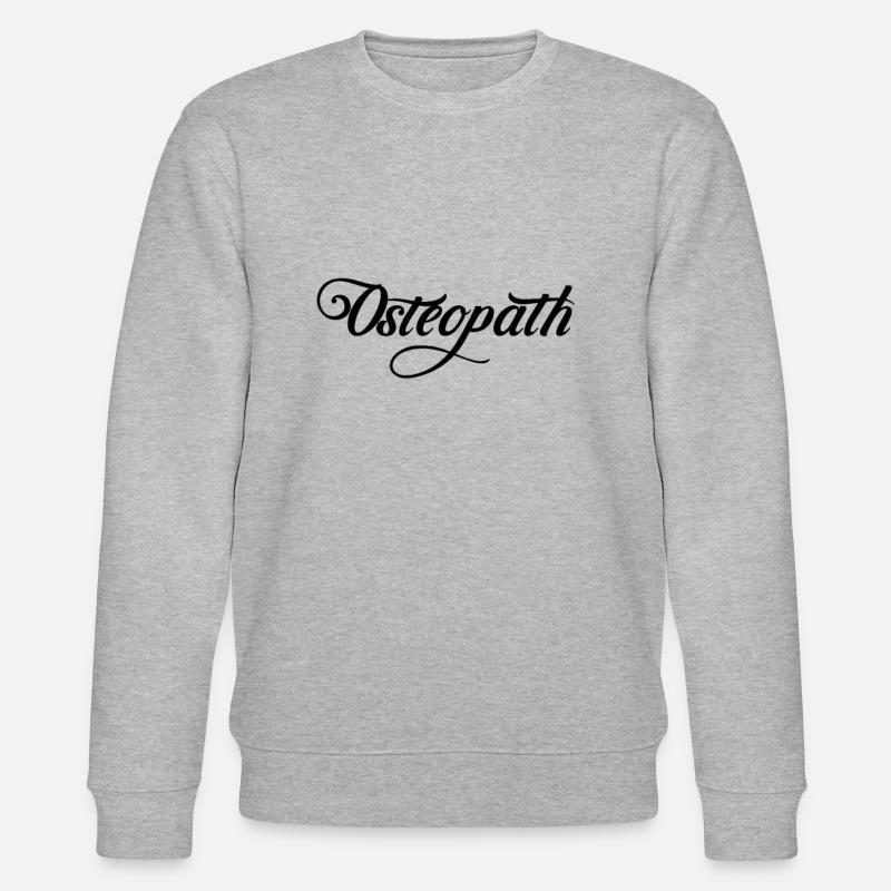 Osteopathin Osteopath Heilpraxis Osteopathie Team - Stanley/Stella Unisex Bio-Sweatshirt CHANGER  - Grau meliert