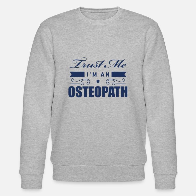 Osteopath Praxis Osteopathie Heilkunde Heilpraxis - Stanley/Stella CHANGER Unisex Organic Sweatshirt - heather grey