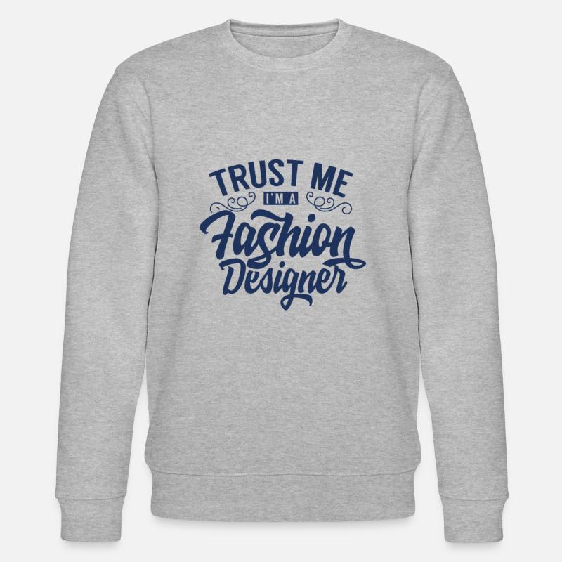 Design Modedesigner Fashion Modedesign Mode - Stanley/Stella Unisex Bio-Sweatshirt CHANGER  - Grau meliert