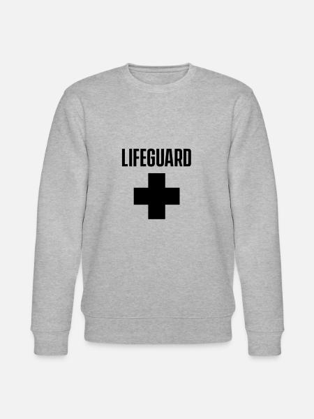 Job redders strandwachten zwemmers strandwachten - Stanley/Stella Uniseks bio-sweatshirt CHANGER  - grijs gemêleerd