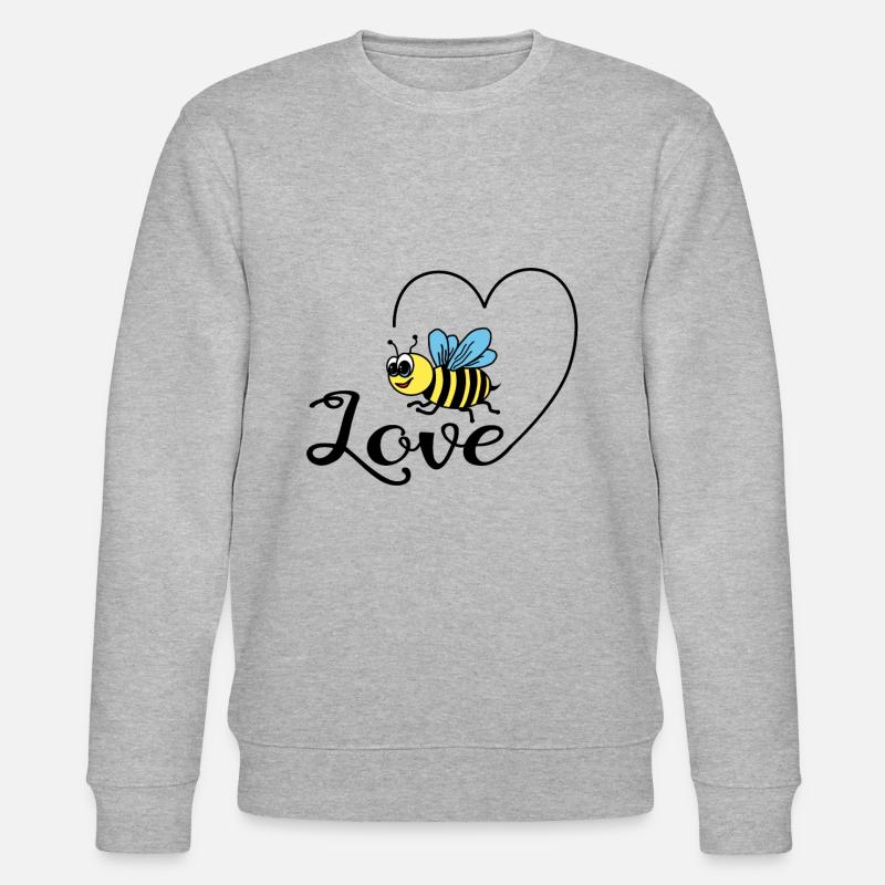 bee - Stanley/Stella CHANGER Unisex Organic Sweatshirt - heather grey
