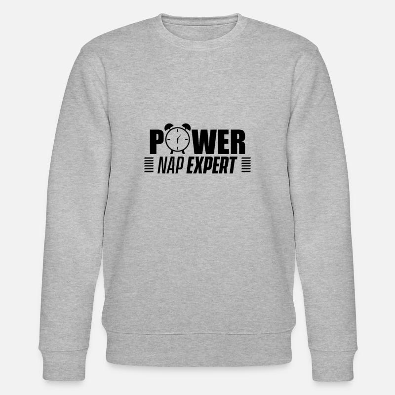 Power Napping Nickerchen Experte - Stanley/Stella CHANGER Unisex Organic Sweatshirt - heather grey