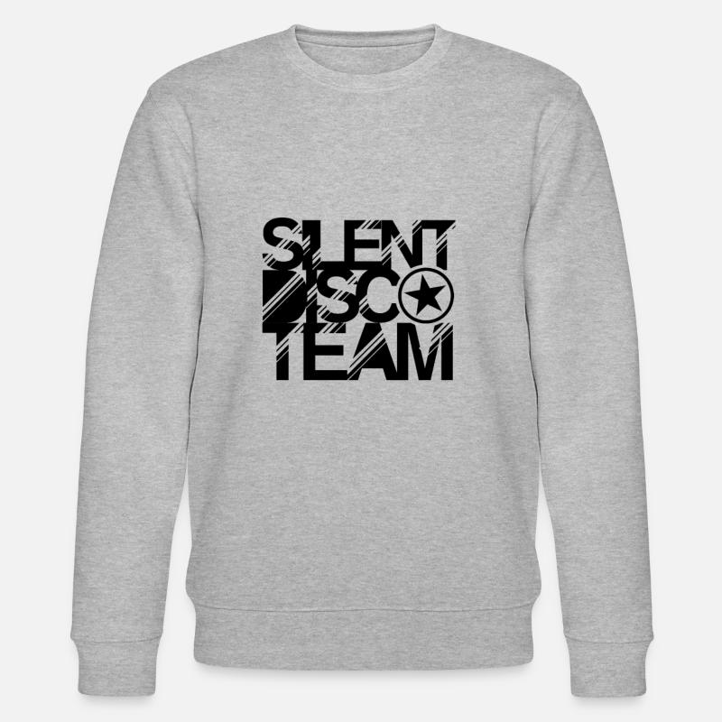 Silent Disco Team - Stanley/Stella Unisex Bio-Sweatshirt CHANGER  - Grau meliert