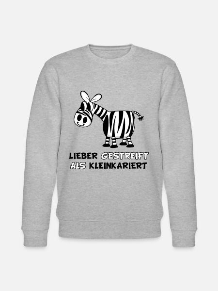 LIEBER GESTREIFT ALS KLEINKARIERT - Stanley/Stella Unisex Bio-Sweatshirt CHANGER  - Grau meliert