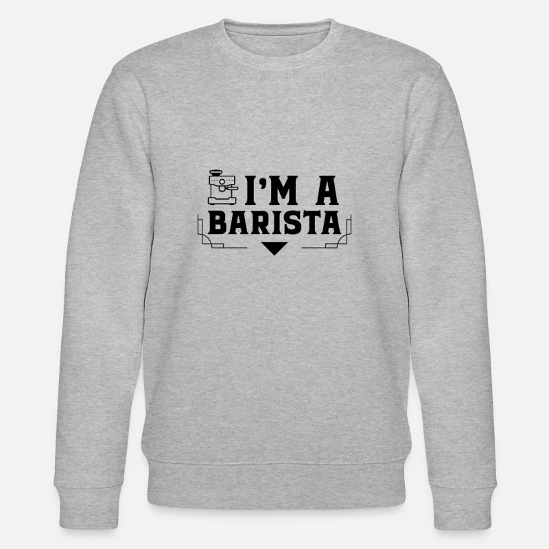 Ich bin ein Barista - Stanley/Stella Unisex Bio-Sweatshirt CHANGER - Grau meliert