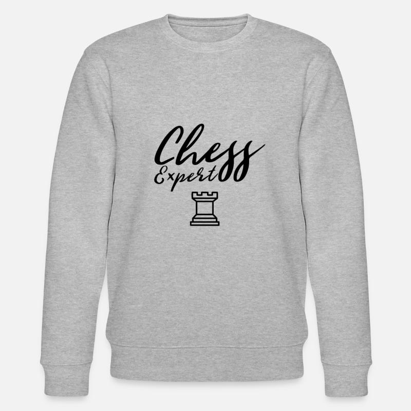 Schach Experte Schachspieler Schachclub - Stanley/Stella Unisex Bio-Sweatshirt CHANGER - Grau meliert