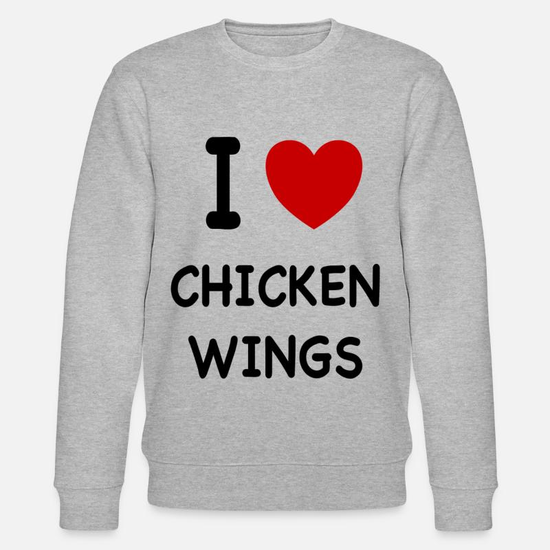 Chicken Wings - Stanley/Stella Unisex Bio-Sweatshirt CHANGER  - Grau meliert