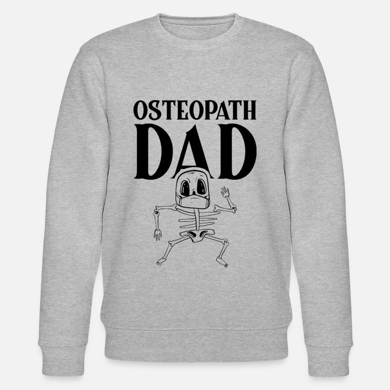 Osteopath Papa Osteopathie Osteopathin Osteopathen - Stanley/Stella Unisex Bio-Sweatshirt CHANGER - Grau meliert