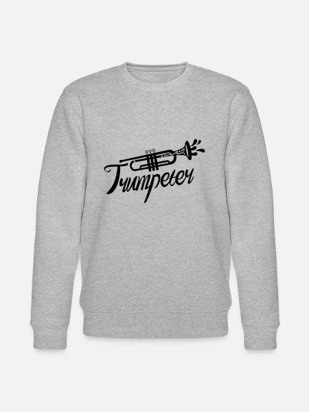 Trumpeter Trumpet Player Trumpet Trumpets - Stanley/Stella CHANGER Unisex Organic Sweatshirt - heather grey