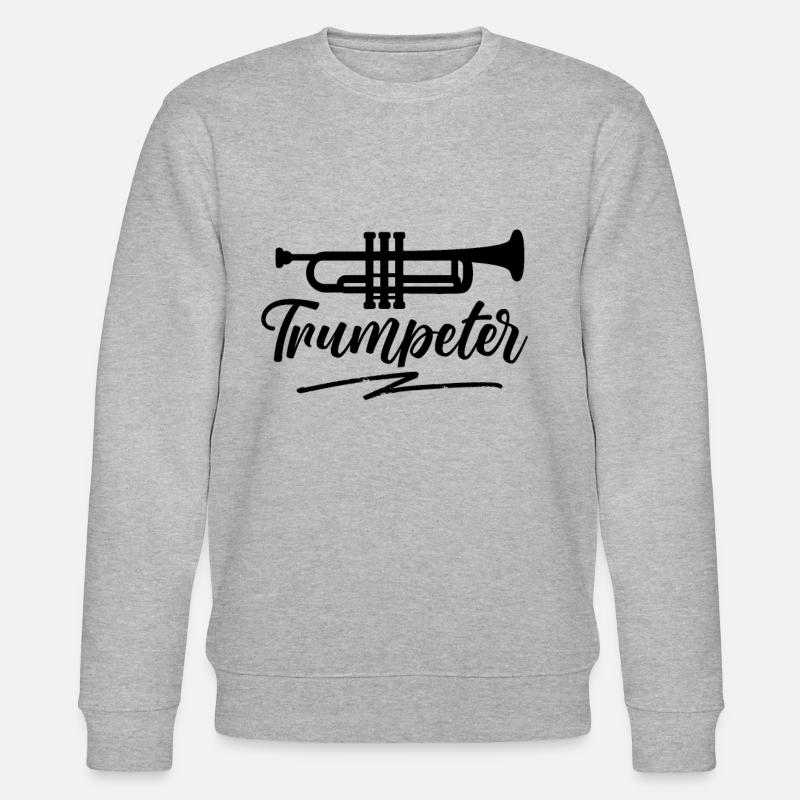 Trompette trompette trompette trompette - Sweat bio CHANGER Stanley/Stella Unisexe - gris chiné