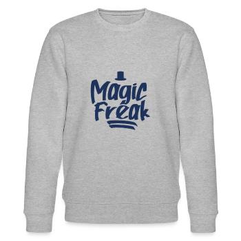 Magie Freak Magierin Magier Zauberer Zaubern - Stanley/Stella Unisex Bio-Sweatshirt CHANGER  - Grau meliert - Vorne - Nik (191cm) & Marisol (170cm)