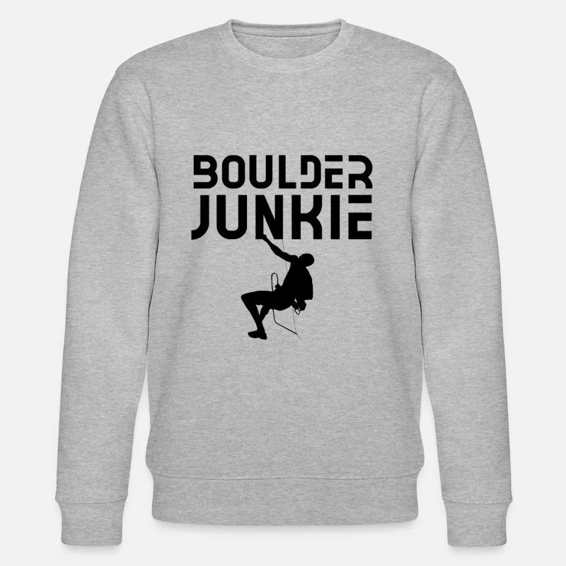 Boulder Junkie Bouldern Bouldererin Boulderer - Sweat bio CHANGER Stanley/Stella Unisexe - gris chiné
