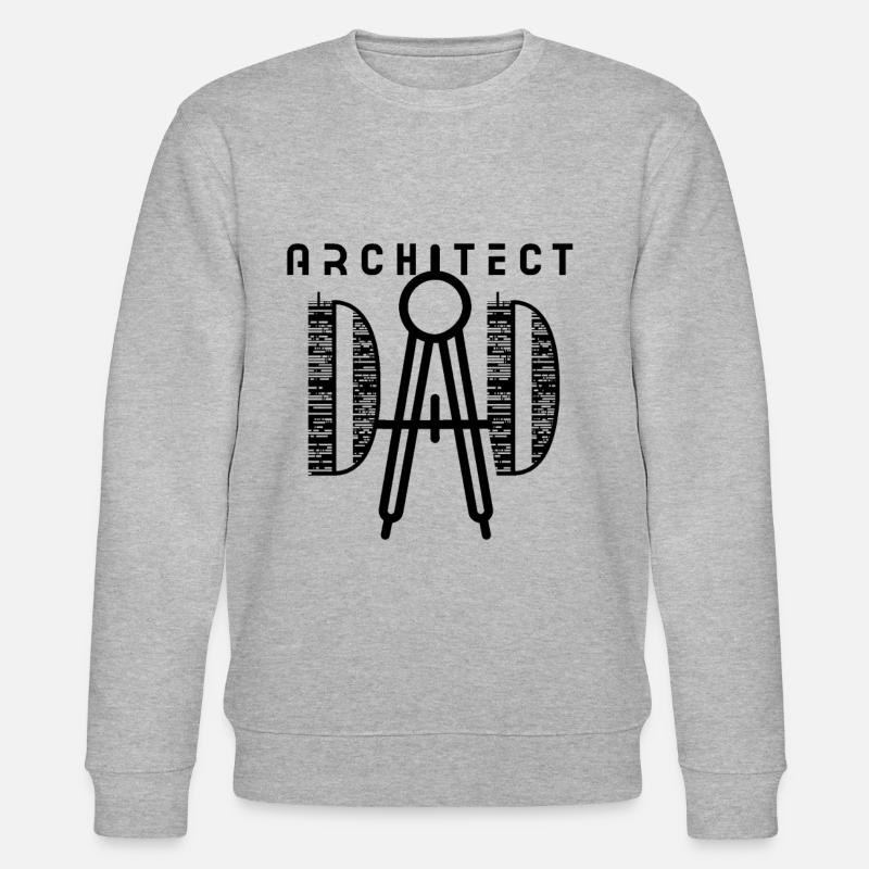 Architect Papa Architecture Architecture Student - Stanley/Stella CHANGER Unisex Organic Sweatshirt - heather grey