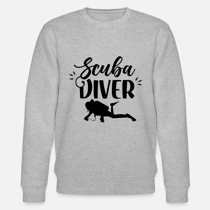 Plongeur Scuba Diver Scuba Diving - Sweat bio CHANGER Stanley/Stella Unisexe - gris chiné