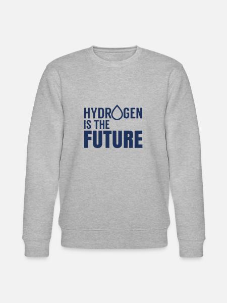 L'idrogeno è il futuro simbolo H Idrogeno - Felpa ecologica unisex CHANGER di Stanley/Stella - grigio melange