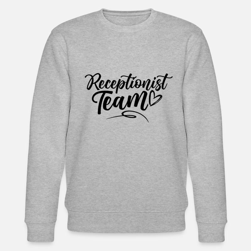 Reception team Reception Receptionist - Stanley/Stella CHANGER Unisex Organic Sweatshirt - heather grey