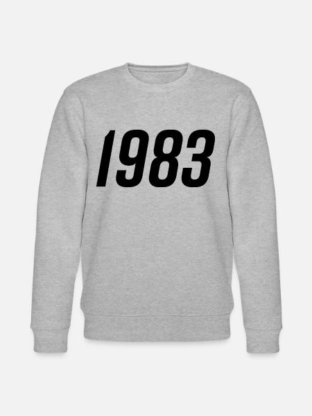 1983 Geburtsjahr Geburtstag - Stanley/Stella Unisex Bio-Sweatshirt CHANGER  - Grau meliert