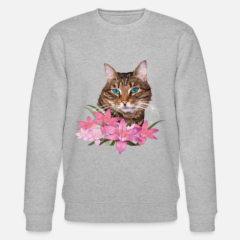 Chat - Sweat bio CHANGER Stanley/Stella Unisexe - gris chiné