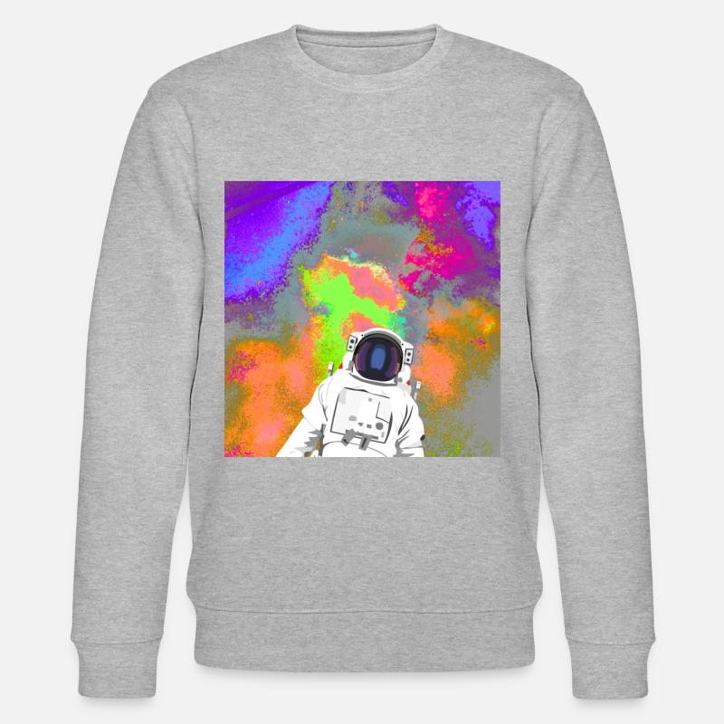 Astronaute devant une supernova spatiale - Sweat bio CHANGER Stanley/Stella Unisexe - gris chiné