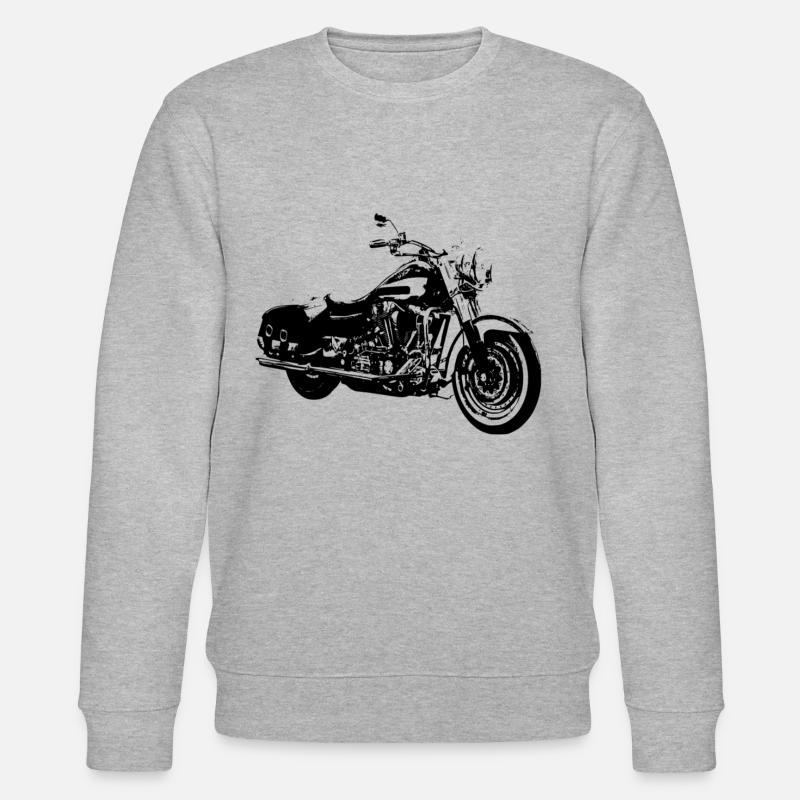 Motorrad - Stanley/Stella Unisex Bio-Sweatshirt CHANGER  - Grau meliert