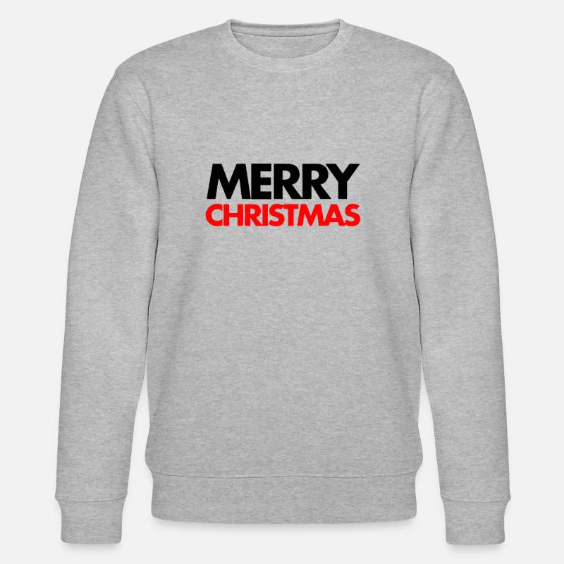 Merry Christmas - Sweat bio CHANGER Stanley/Stella Unisexe - gris chiné