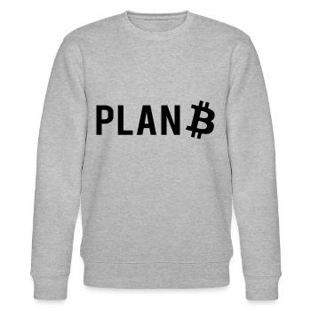 PLAN B - Stanley/Stella Unisex Bio-Sweatshirt CHANGER  - Grau meliert - Vorne - Nik (191cm) & Marisol (170cm)
