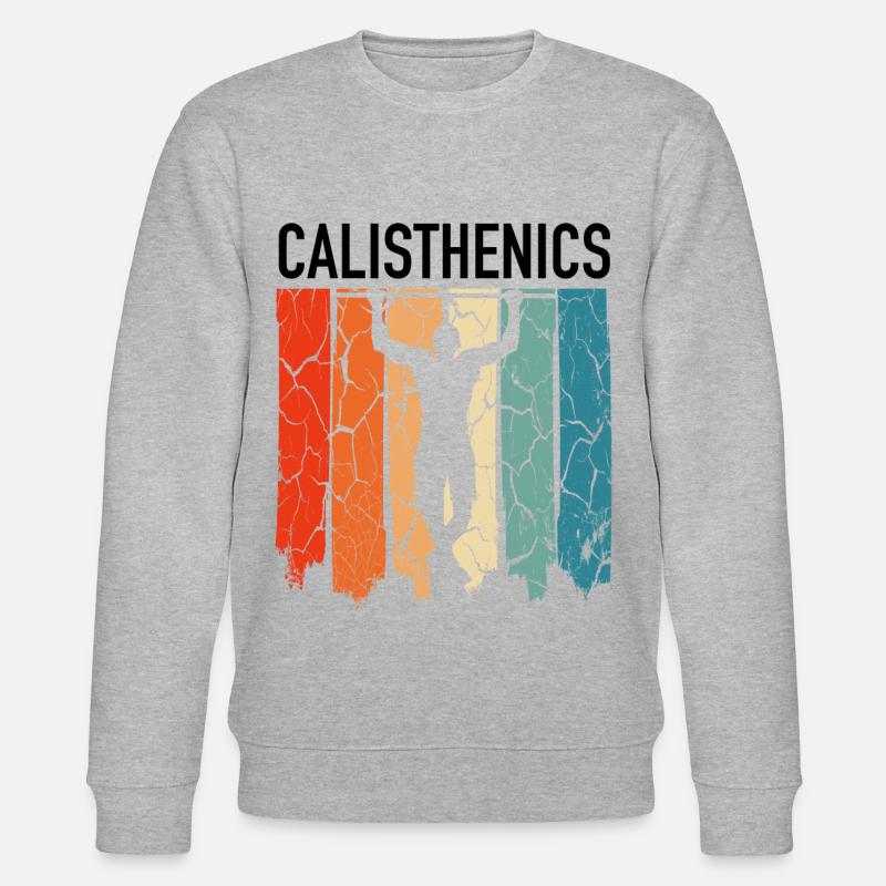 Calisthenics Handstand - Stanley/Stella Unisex Bio-Sweatshirt CHANGER  - Grau meliert