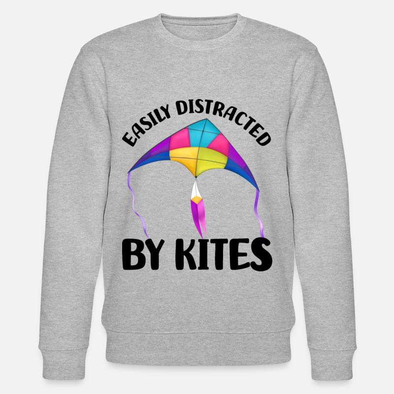 Drachen steigen lassen - Stanley/Stella Unisex Bio-Sweatshirt CHANGER  - Grau meliert