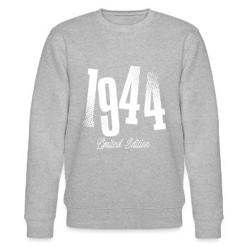 1944 Anniversaire de naissance Année de construction - Sweat bio CHANGER Stanley/Stella Unisexe - gris chiné - Devant - Nik (191cm) & Marisol (170cm)
