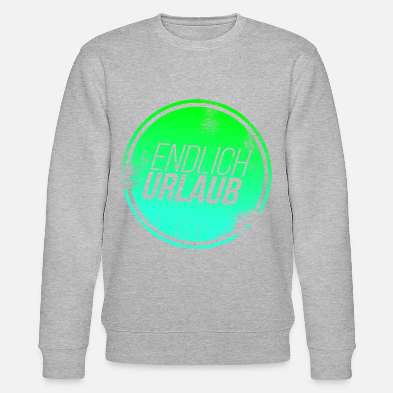 Urlaub - Stanley/Stella Unisex Bio-Sweatshirt CHANGER  - Grau meliert