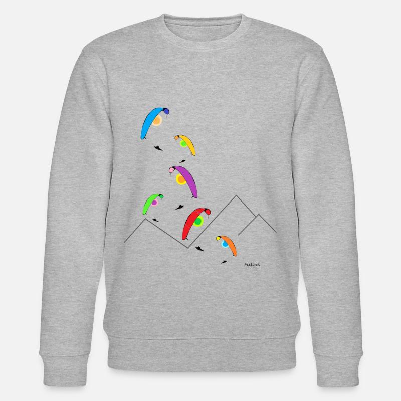 Pilote d'été parapente soleil - Sweat bio CHANGER Stanley/Stella Unisexe - gris chiné
