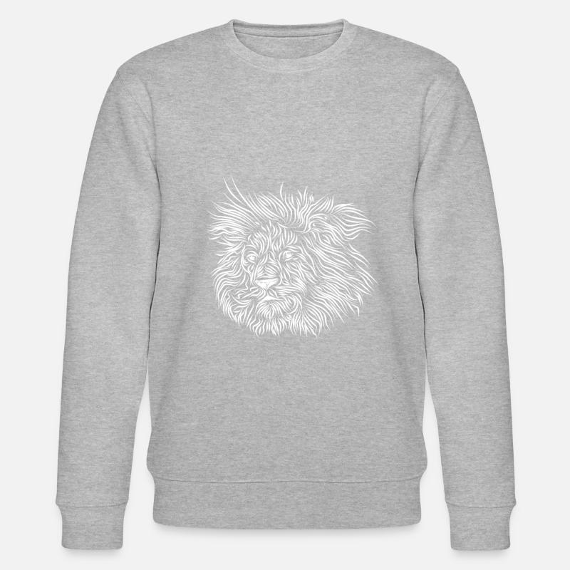Löwe ACHTENKAS - Stanley/Stella Unisex Bio-Sweatshirt CHANGER  - Grau meliert