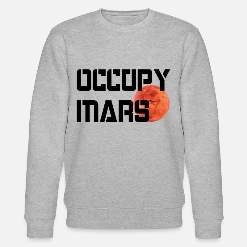 OCCUPY MARS - Stanley/Stella Unisex Bio-Sweatshirt CHANGER  - Grau meliert