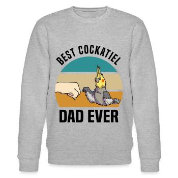 Cockatiel - Stanley/Stella CHANGER Unisex Organic Sweatshirt - heather grey - Front - Nik (191cm) & Marisol (170cm)