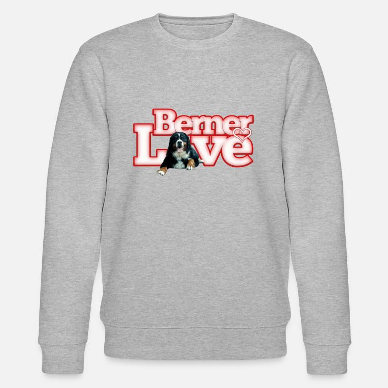 Berner Sennenhund - Stanley/Stella Unisex Bio-Sweatshirt CHANGER  - Grau meliert