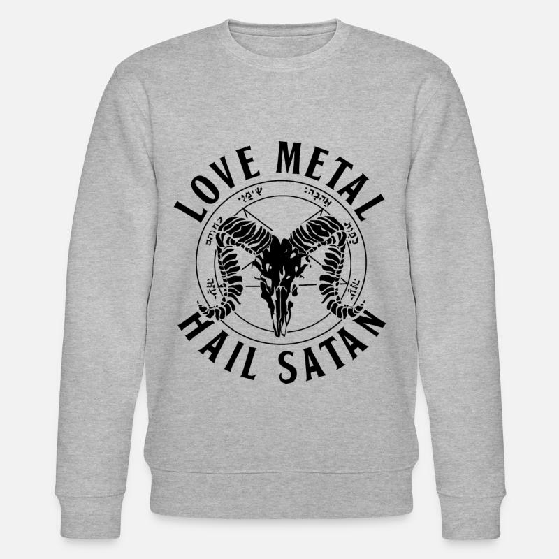 Satanismus - Stanley/Stella Unisex Bio-Sweatshirt CHANGER  - Grau meliert