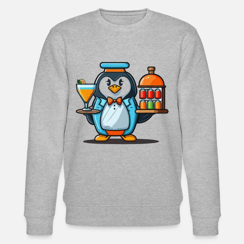 Pingouins pour - Sweat bio CHANGER Stanley/Stella Unisexe - gris chiné