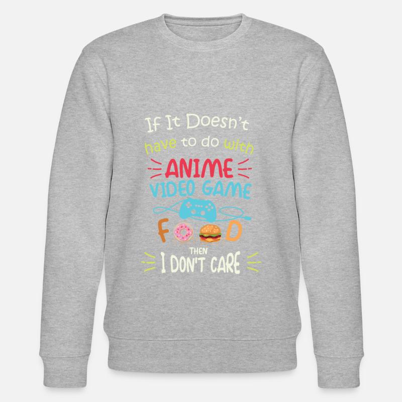 Anime - Videospiele - Essen - Stanley/Stella Unisex Bio-Sweatshirt CHANGER - Grau meliert