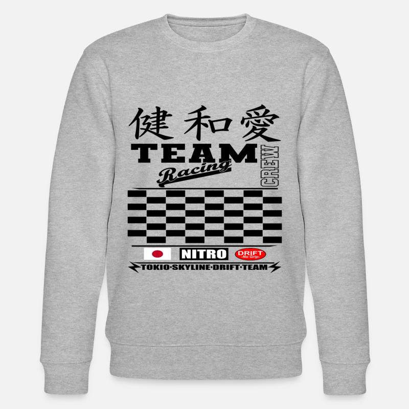 Racing "Tokio Drift" - Stanley/Stella Unisex Bio-Sweatshirt CHANGER  - Grau meliert
