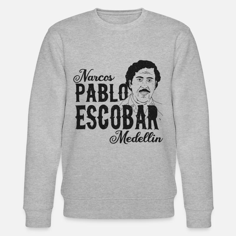 Pablo Escbar-Narcos - Sweat bio CHANGER Stanley/Stella Unisexe - gris chiné